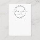 Search for wreath business cards Calligraphy