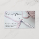 Search for knitting business cards Artisan