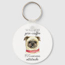 Search for cute pug key rings Illustration