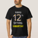 Search for 12th birthday tshirts 12 years old