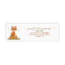 Search for woodland baby animals return address labels Fox baby shower