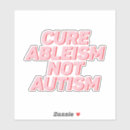 Search for cure autism stickers Neurodiversity