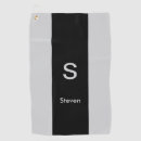 Search for monogrammed golf towels Black