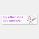 Search for unicorns bumper stickers Pink
