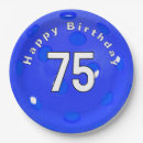 Search for 75th birthday plates Blue
