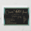Search for 60 years birthday invitations Gold glitter