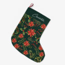 Search for poinsettia christmas stockings Floral