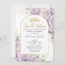 Search for purple flower birthday invitations For kids