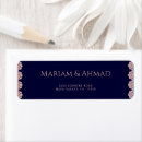 Search for blue and gold return address labels Luxury