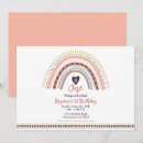 Search for bohemian 1st birthday invitations Minimal