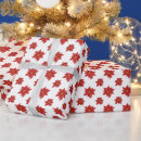 Search for red and white poinsettias wrapping paper Elegant