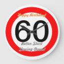 Search for 60th birthday clocks Funny