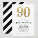 Search for gold 90th birthday invitations Stylish
