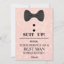 Search for best man request invitations For him