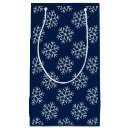 Search for navy blue christmas gift bags Snowflakes