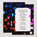 Search for colour dots fun invitations Rainbow