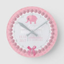 Search for birth nursery clocks Girly