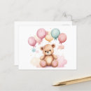 Search for watercolor bear postcards Baby shower