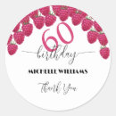 Search for 60 birthday stickers Pink