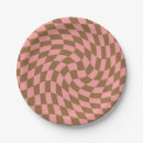 Search for brown gingham paper plates Chequerboard