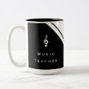 Search for best music teacher mugs Black and white
