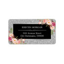 Search for silver glam return address labels Glamour