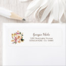 Search for pink and peach return address labels Rustic