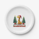Search for funny christmas plates Giraffes