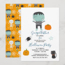 Search for childrens halloween birthday invitations Frankenstein