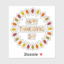 Search for red oak leaf stickers Thanksgiving