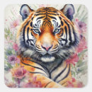 Search for watercolor painting stickers Tiger