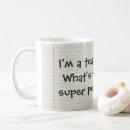 Search for teacher powered by mugs Super power