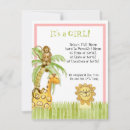 Search for yellow giraffe baby shower invitations Green