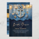 Search for anchor bridal shower invitations Gold