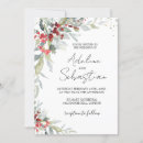 Search for red berries wedding invitations Botanical