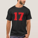 Search for number 17 tshirts Sports