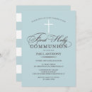 Search for blue first communion invitations Classic