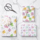 Search for dragons wrapping paper Pink