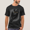 Search for black cats with yellow eyes tshirts Feline
