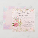 Search for tea time baby shower invitations Rustic