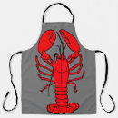 Search for lobster chefs aprons Red