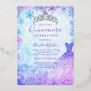 Search for pink purple silver birthday invitations Tiara