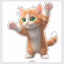 Search for orange paw print stickers Cat