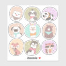 Search for kawaii bear panda stickers Racoon