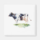 Search for cow animal magnets Watercolor