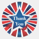 Search for red white blue thank you stickers Usa