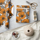 Search for orange poppy wrapping paper Garden