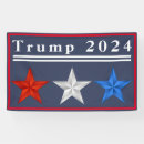 Search for campaign signs Red white and blue