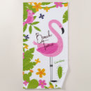 Search for pink flamingo beach towels Green