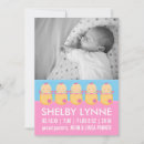 Search for girl birth announcement cards Pink